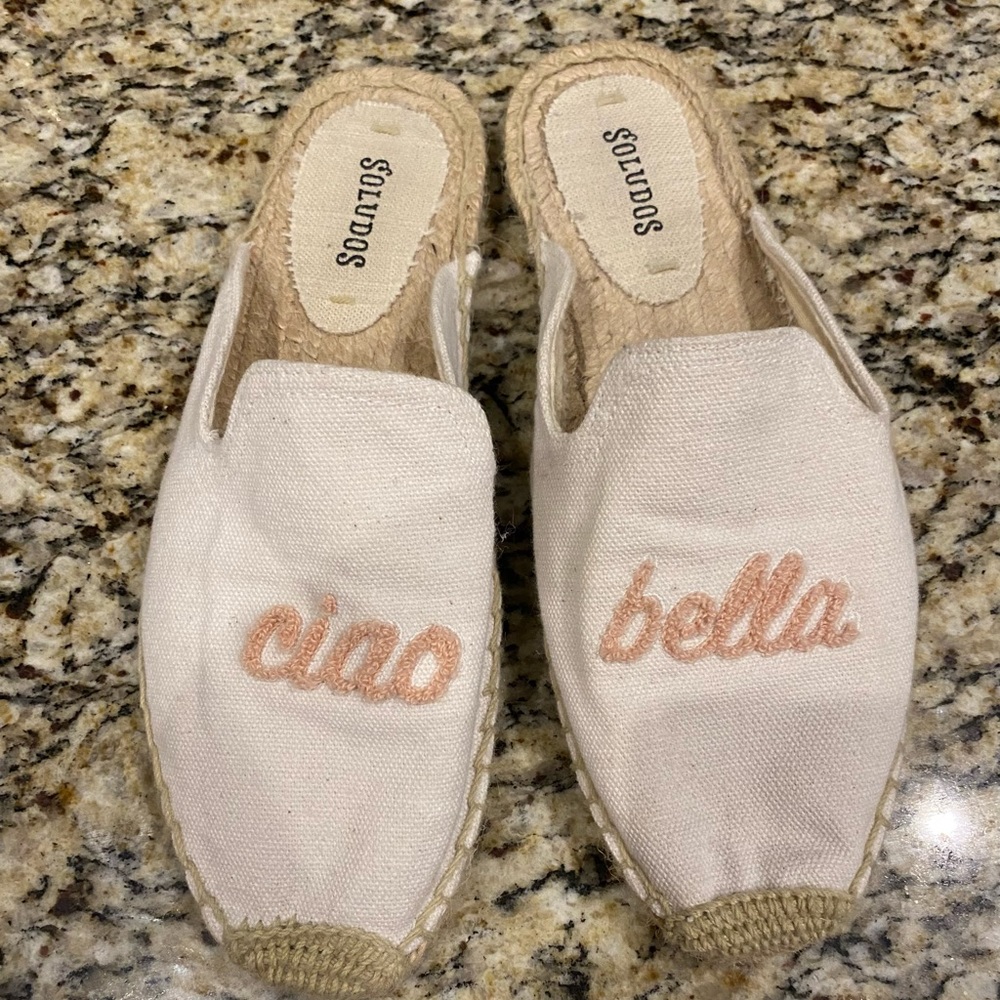 Soludos “ciao bella” espadrille mules size 7.5